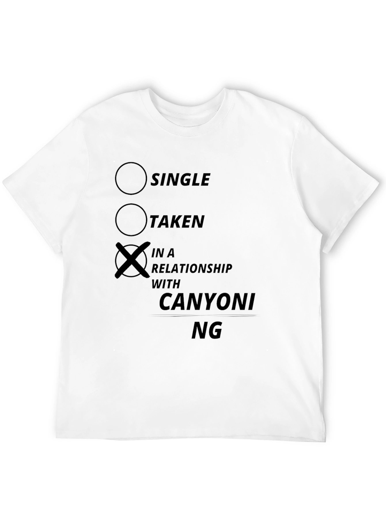 Relationship Status T-Shirt - Canyoning