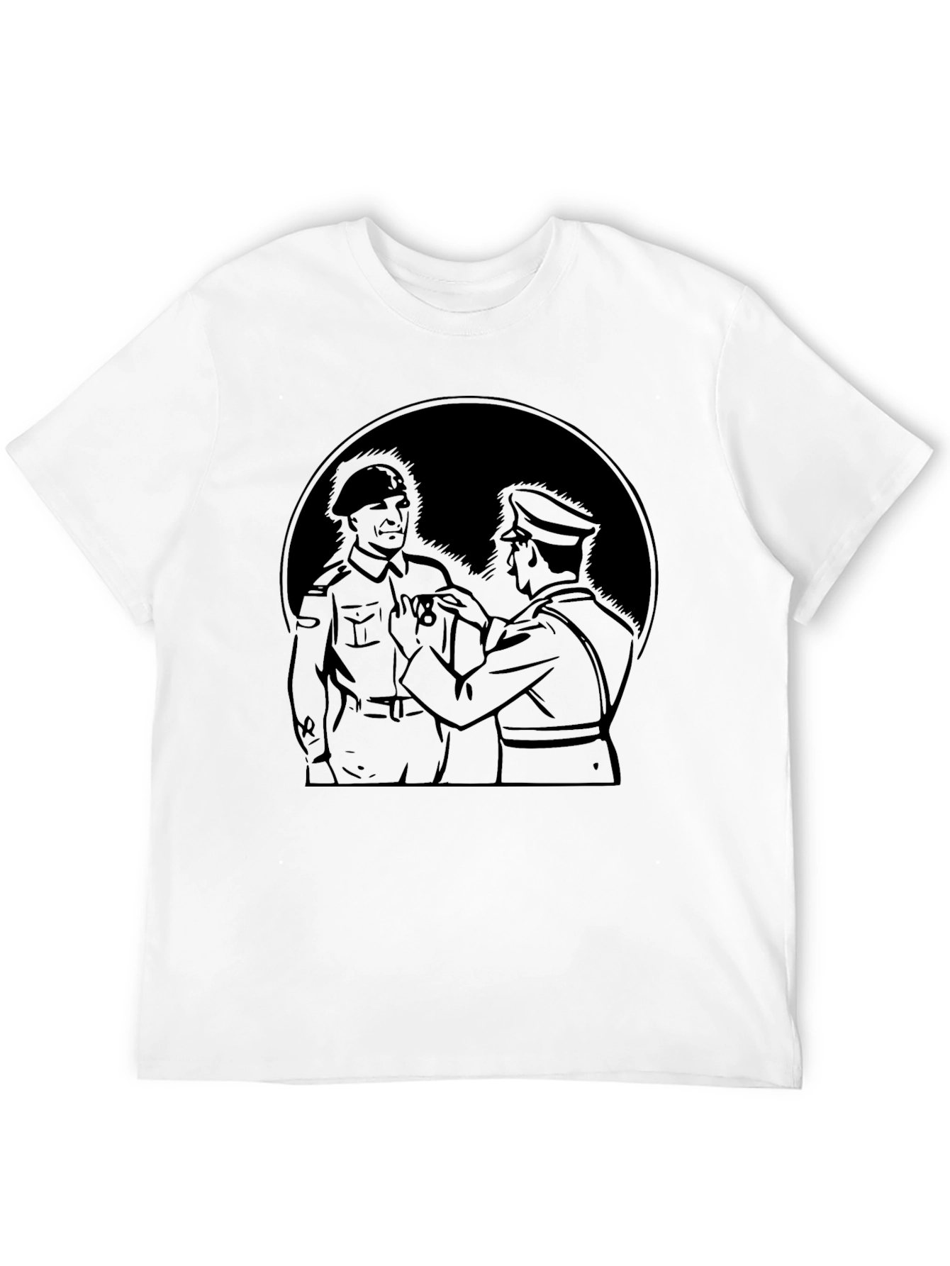 Military Honor Graphic Black T-Shirt