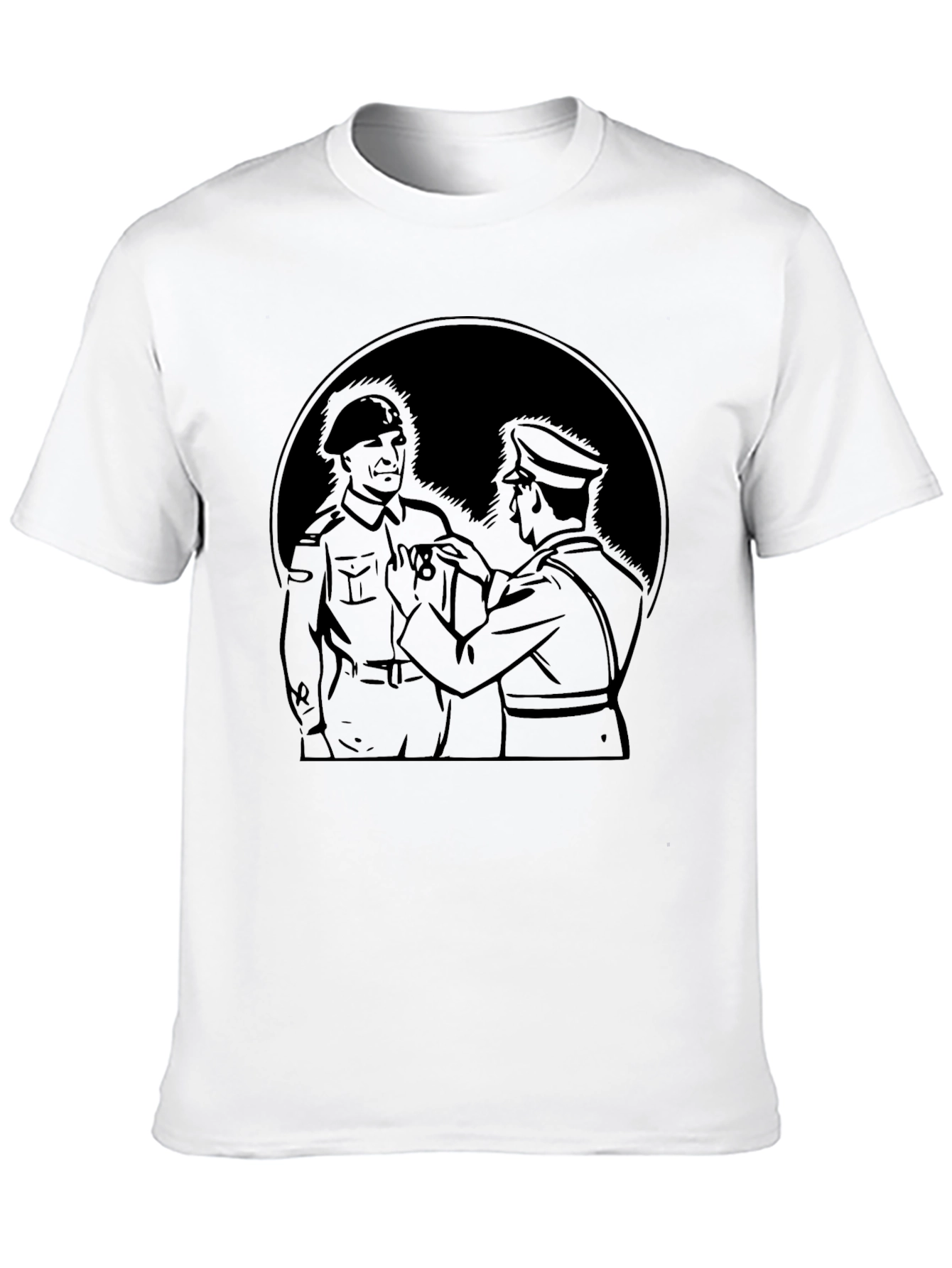 Military Honor Graphic Black T-Shirt