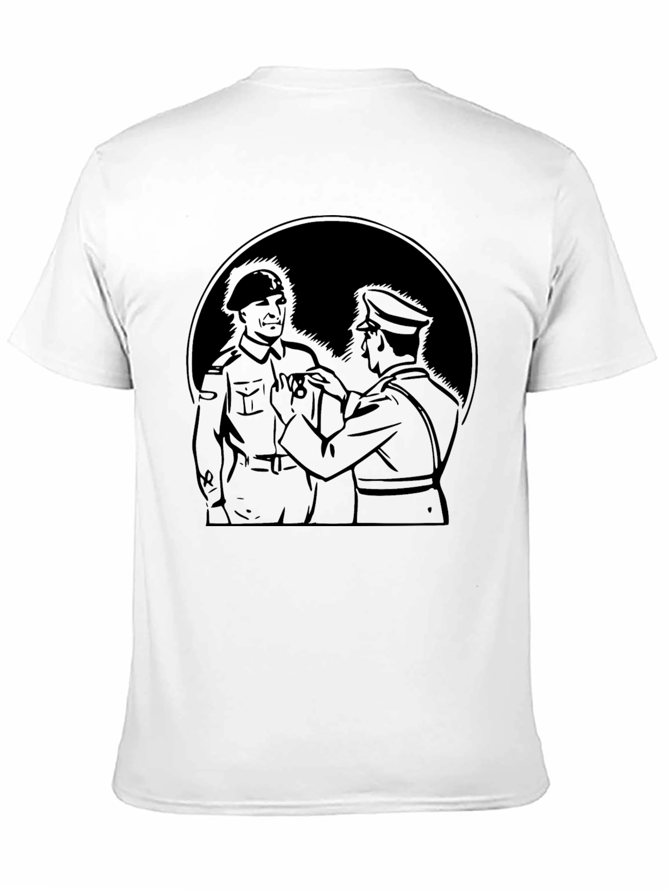 Military Honor Graphic Black T-Shirt