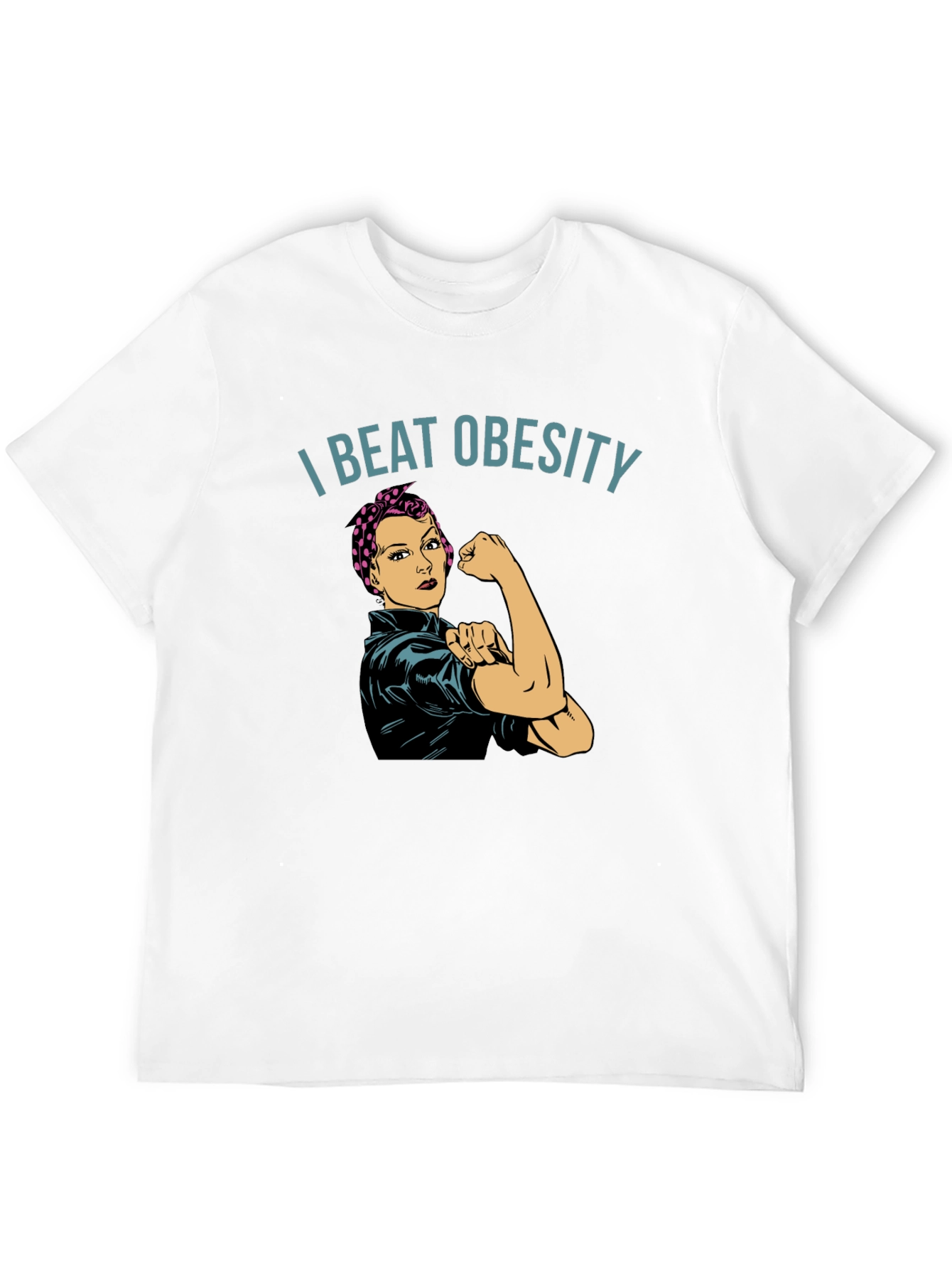 I Beat Obesity T-Shirt - Unisex Empowering Design