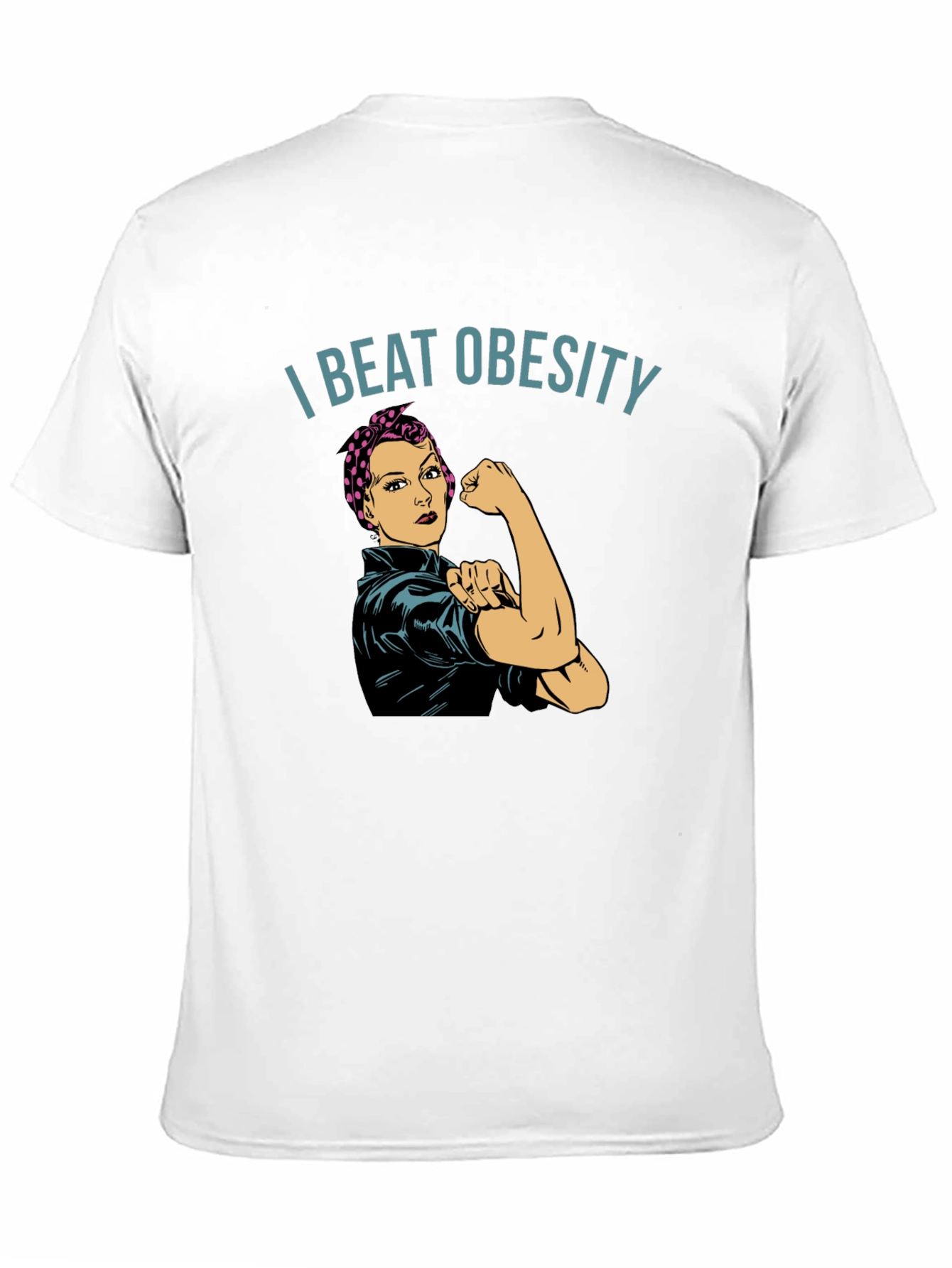 I Beat Obesity T-Shirt - Unisex Empowering Design