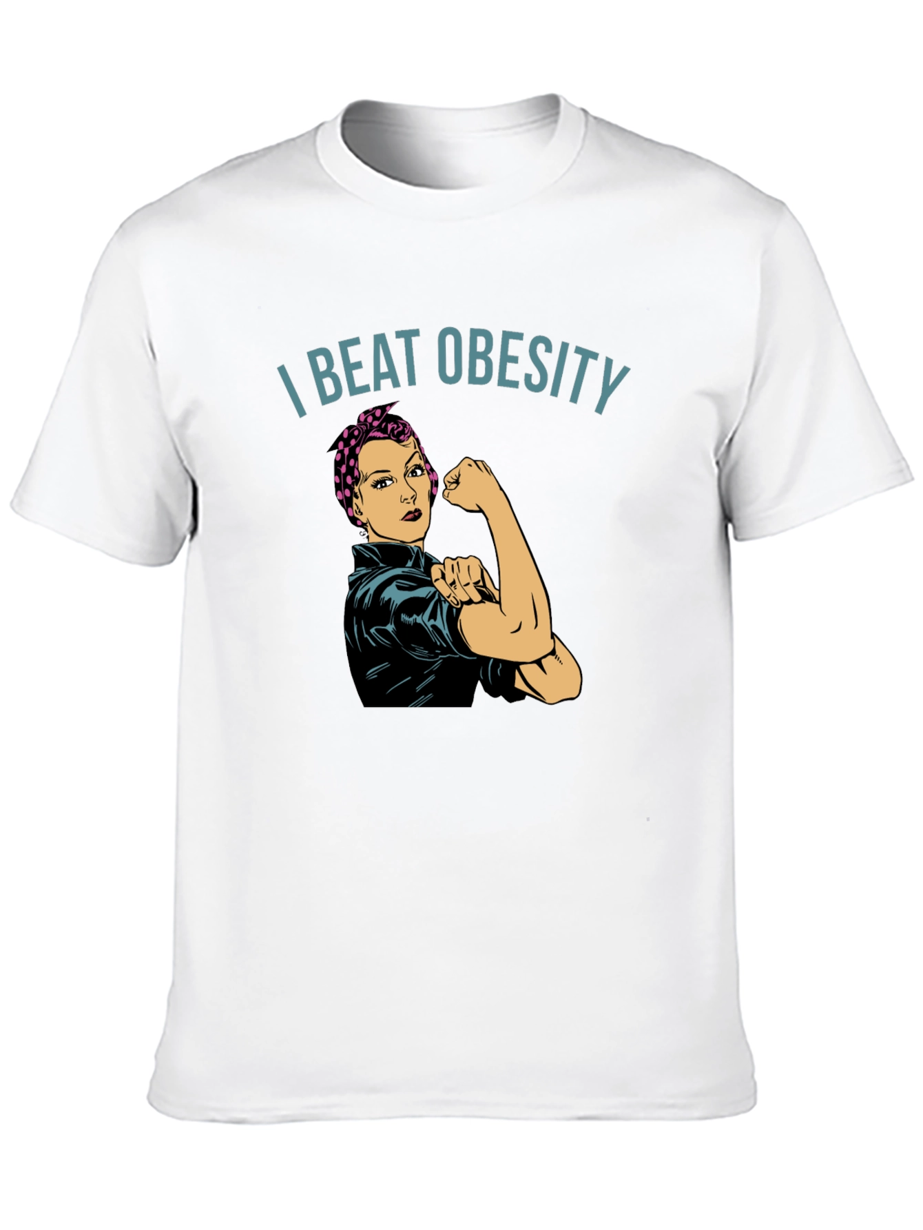 I Beat Obesity T-Shirt - Unisex Empowering Design