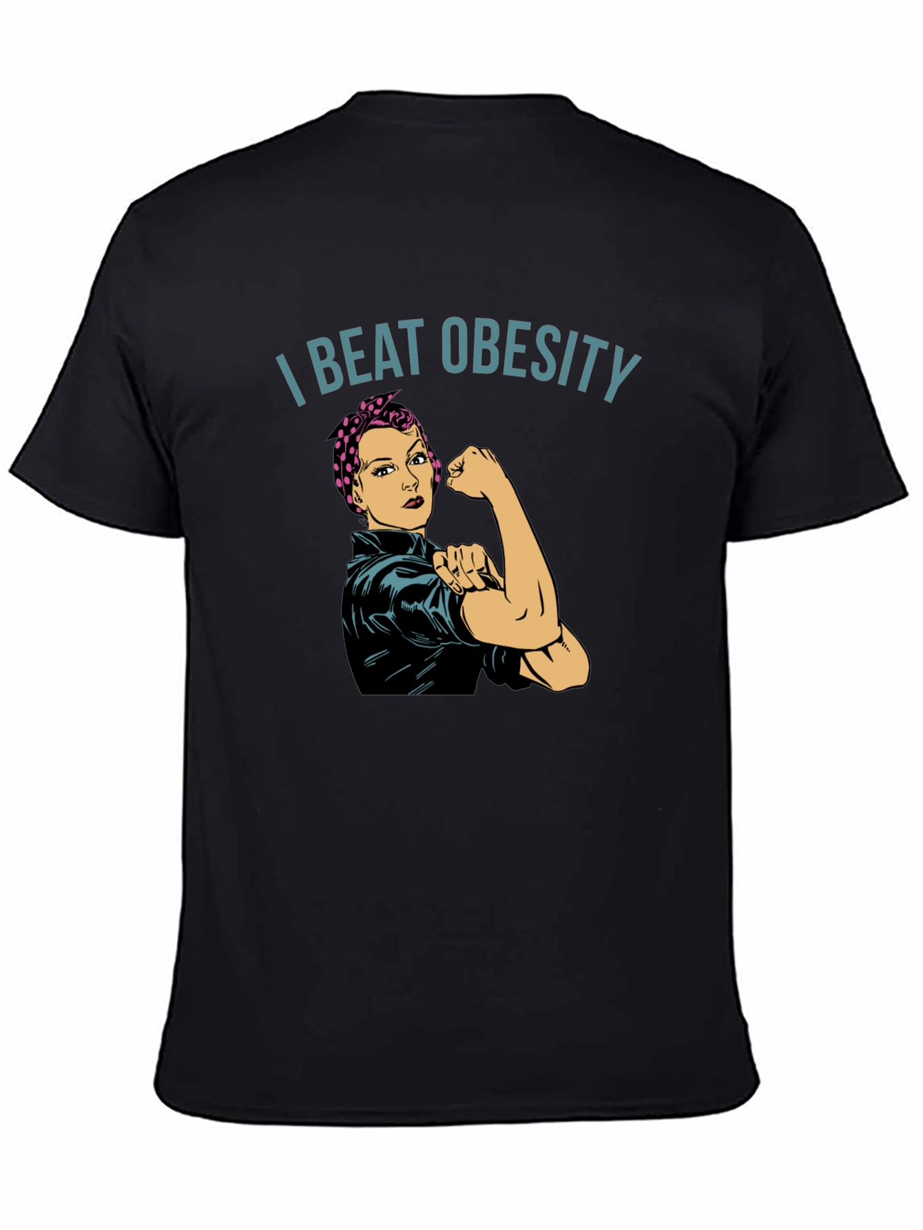 I Beat Obesity T-Shirt - Unisex Empowering Design