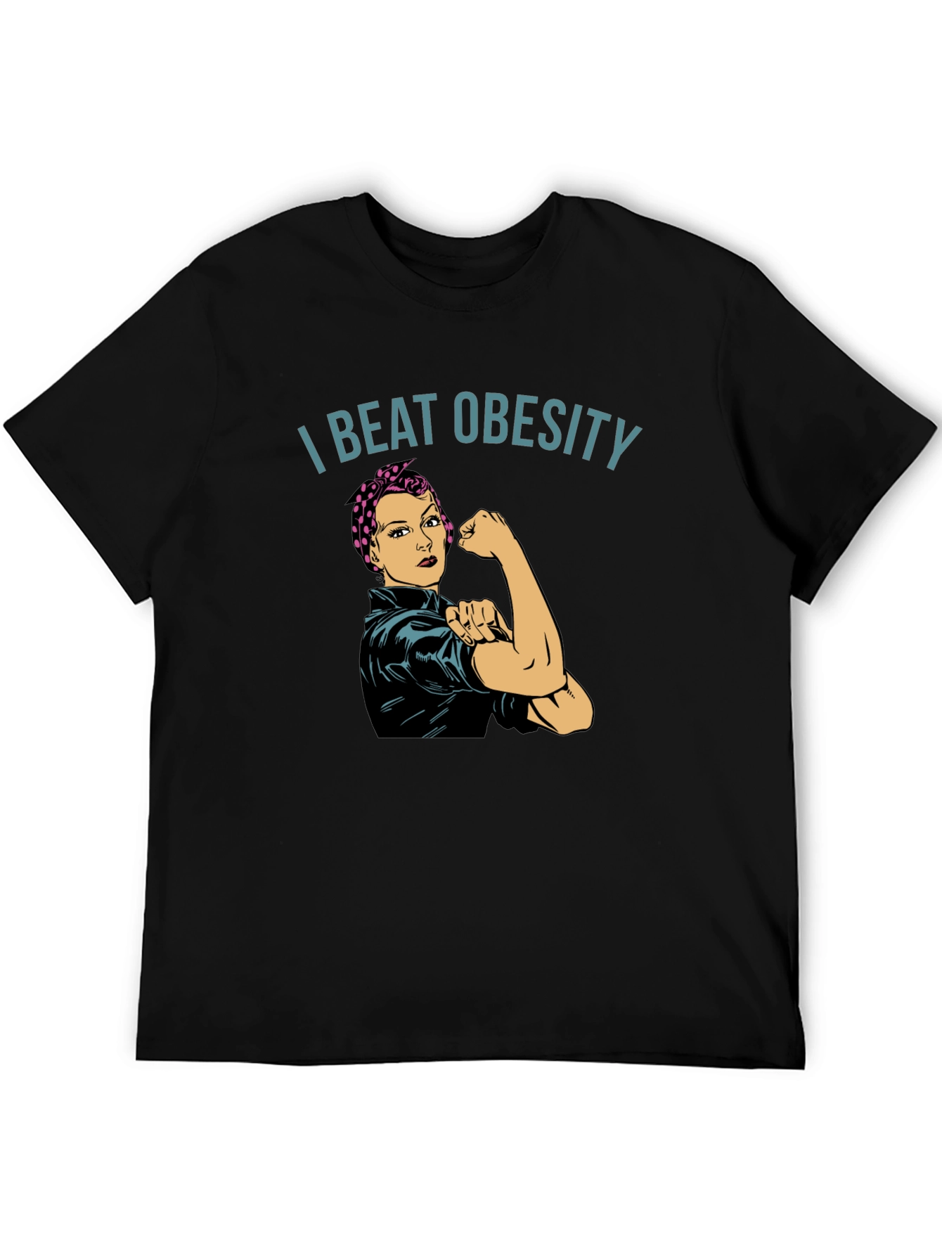 I Beat Obesity T-Shirt - Unisex Empowering Design
