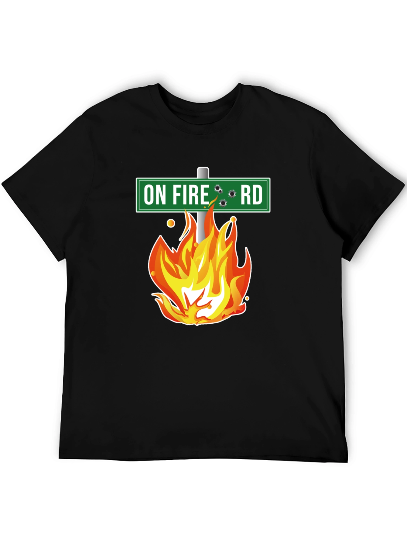 On Fire Road T-Shirt - Novelty Graphic Tee