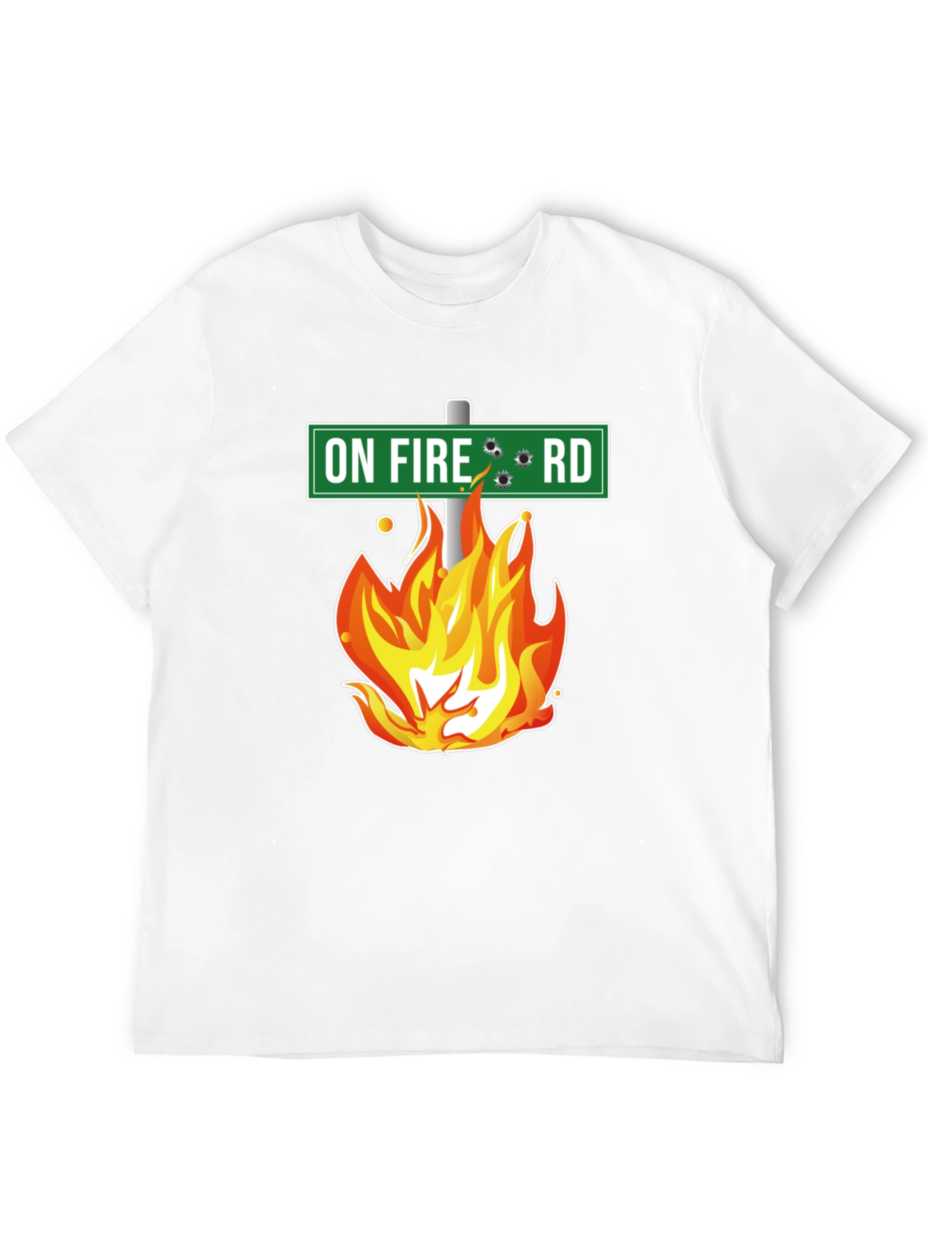 On Fire Road T-Shirt - Novelty Graphic Tee