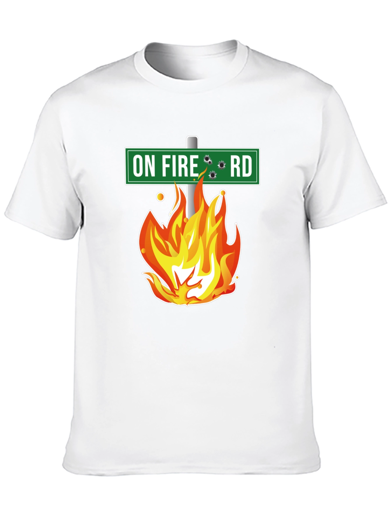 On Fire Road T-Shirt - Novelty Graphic Tee