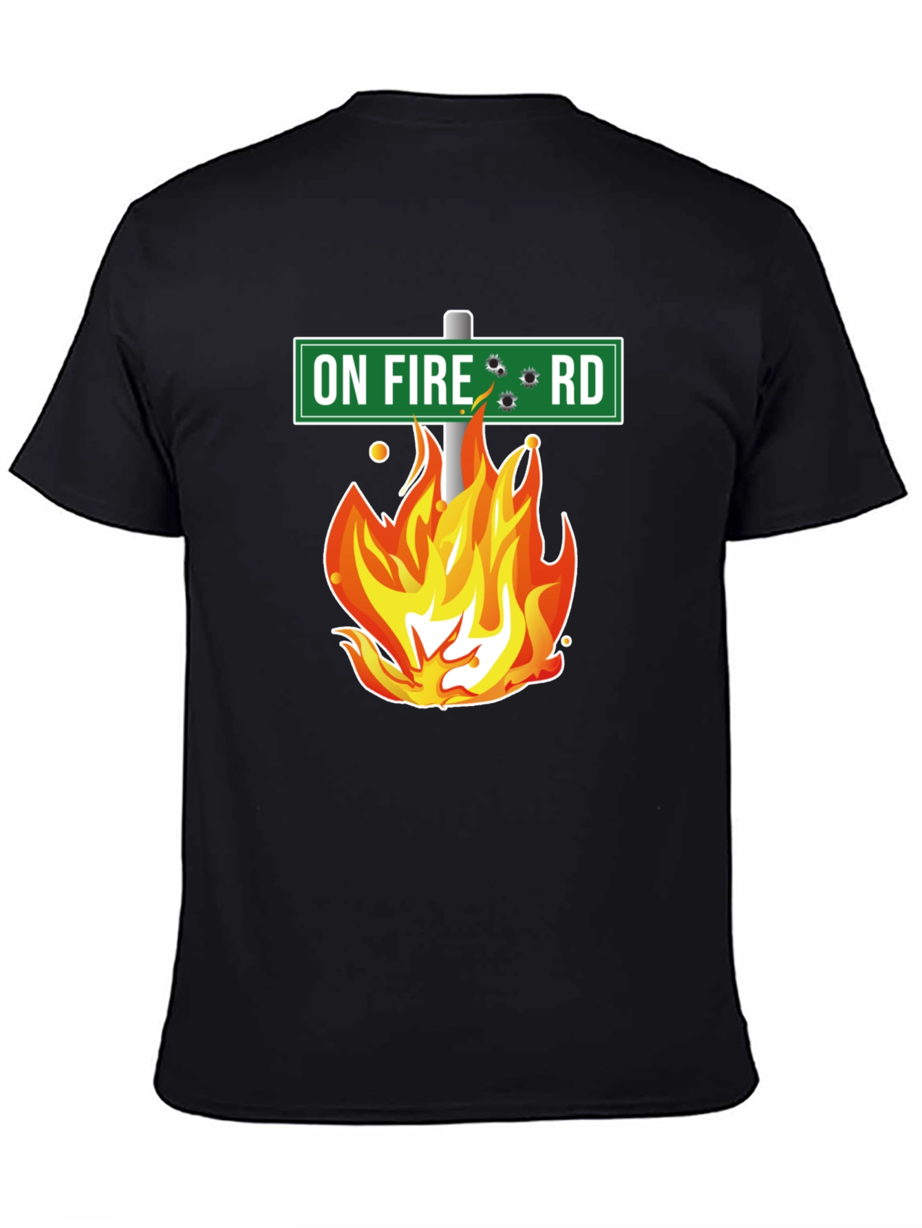 On Fire Road T-Shirt - Novelty Graphic Tee