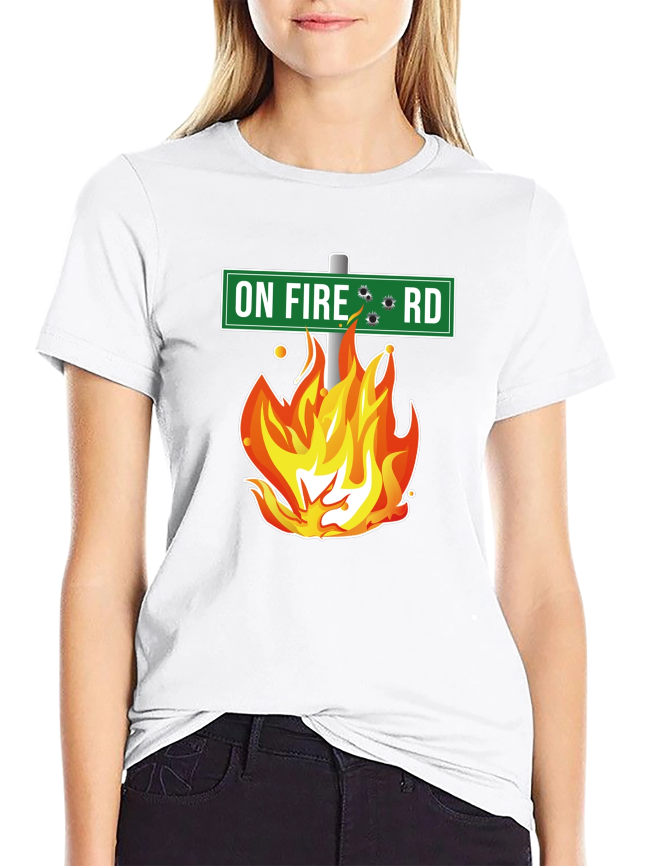 On Fire Road T-Shirt - Novelty Graphic Tee