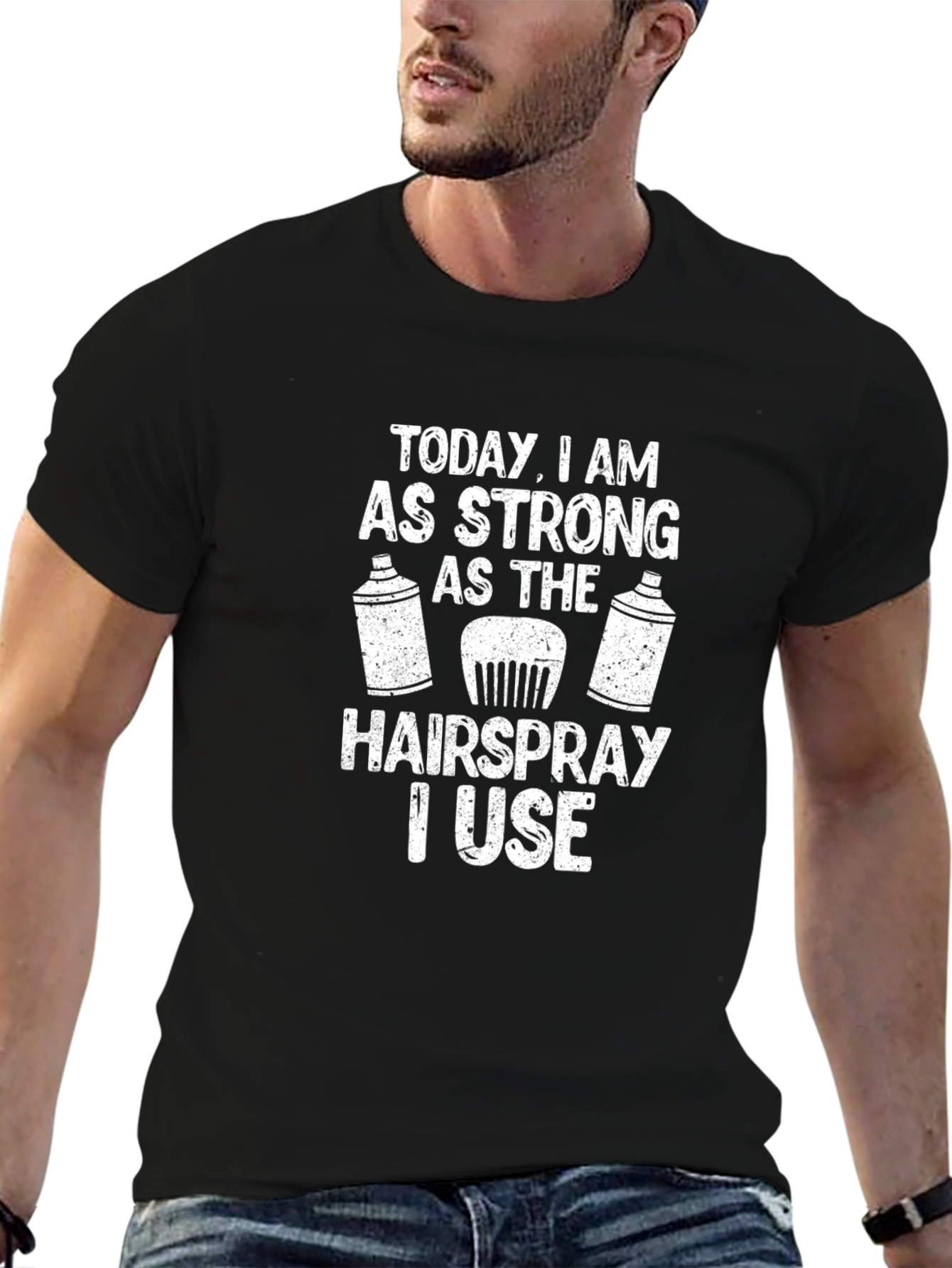 Funny Hairdresser T-Shirt - Hairspray Strong