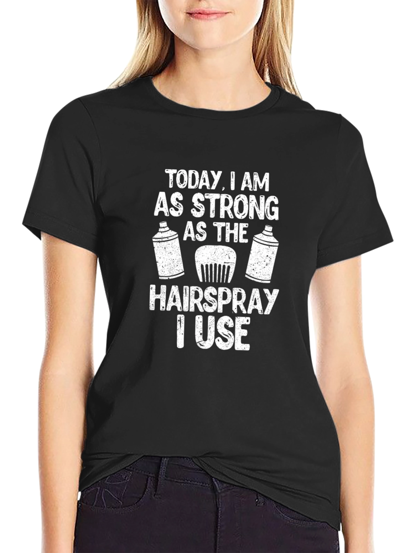 Funny Hairdresser T-Shirt - Hairspray Strong