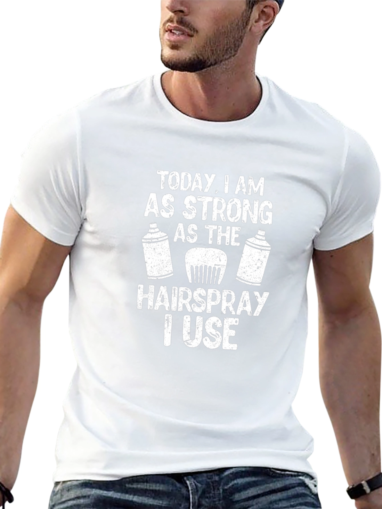 Funny Hairdresser T-Shirt - Hairspray Strong