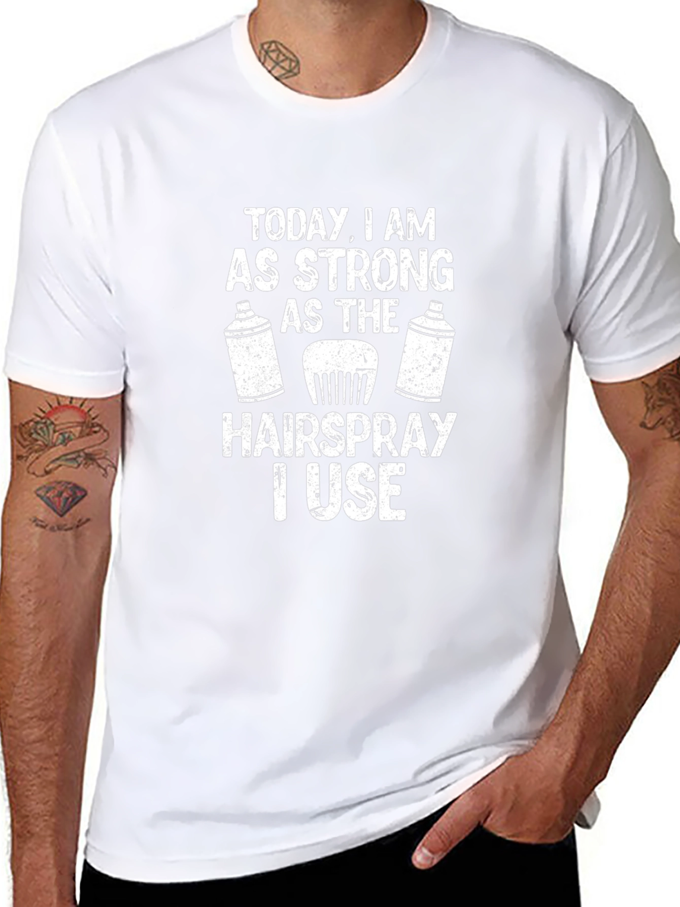Funny Hairdresser T-Shirt - Hairspray Strong
