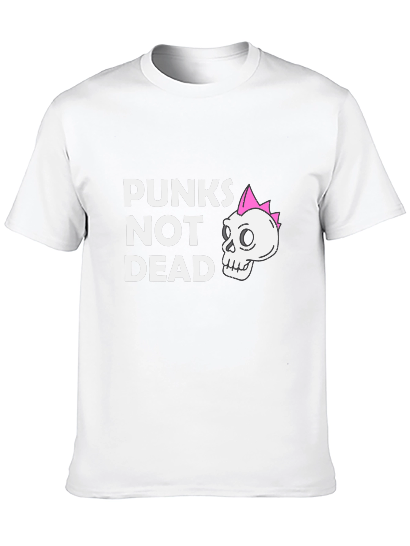 Punx Not Dead Black T-Shirt - Skull Graphic Tee