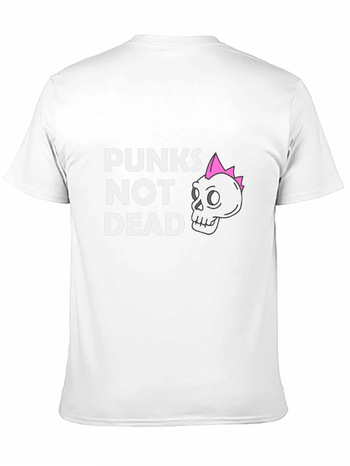 Punx Not Dead Black T-Shirt - Skull Graphic Tee