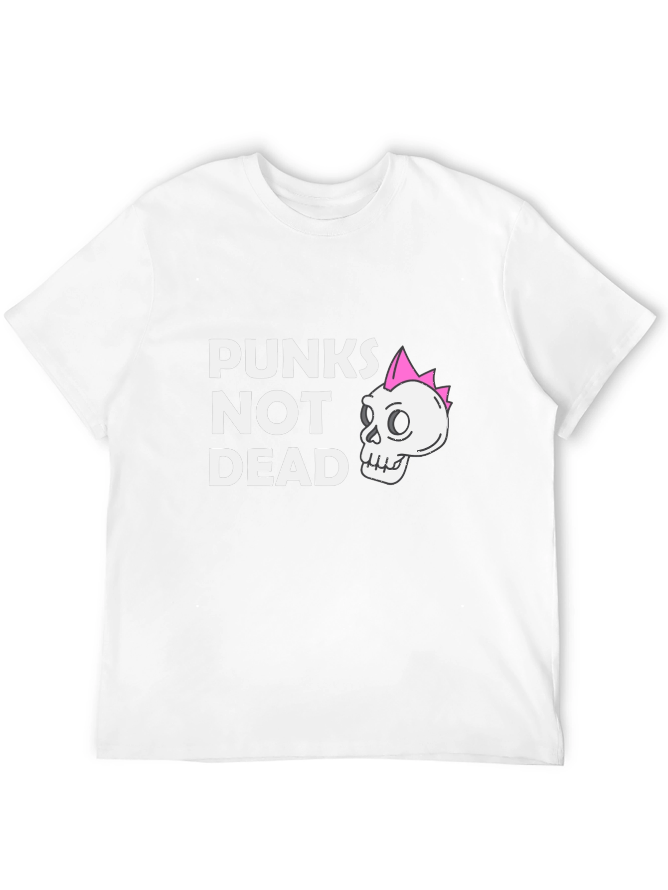 Punx Not Dead Black T-Shirt - Skull Graphic Tee