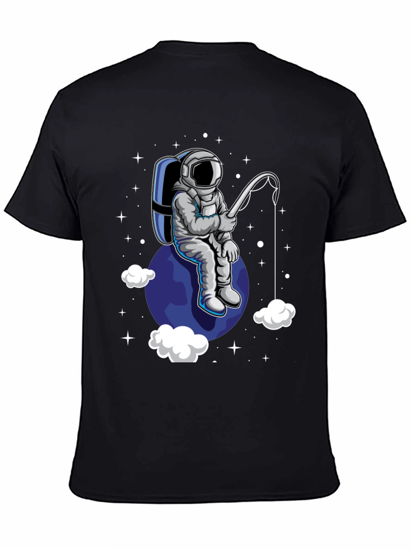 Astronaut Fishing T-Shirt - Space Adventure Tee