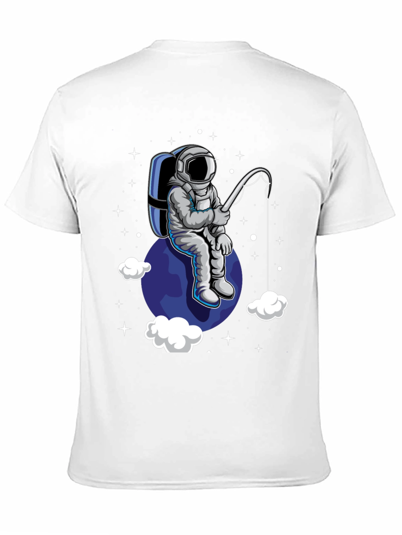 Astronaut Fishing T-Shirt - Space Adventure Tee