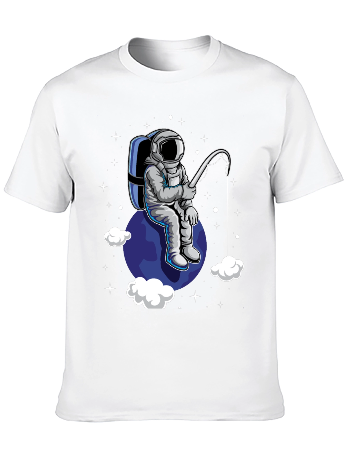 Astronaut Fishing T-Shirt - Space Adventure Tee