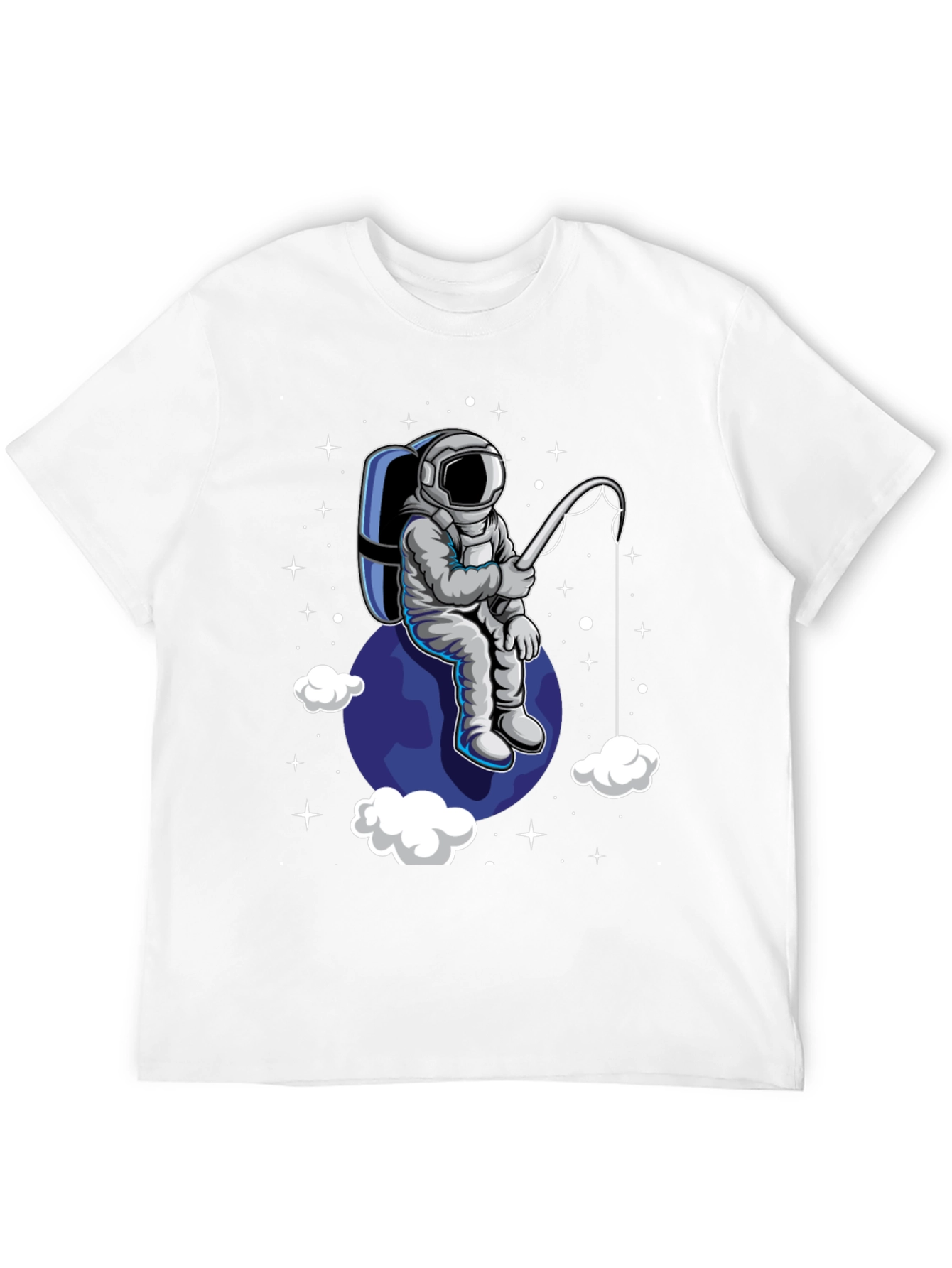 Astronaut Fishing T-Shirt - Space Adventure Tee