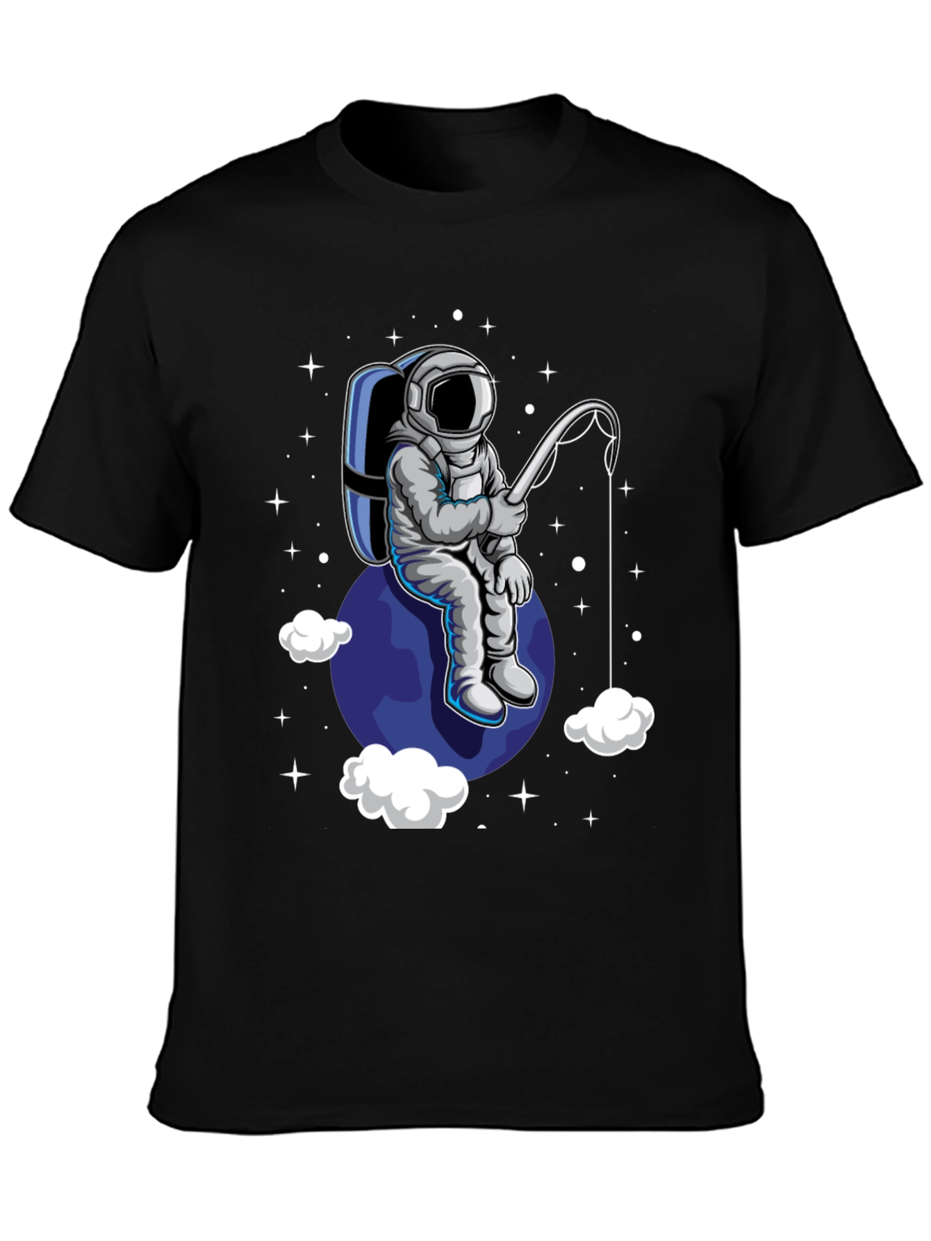 Astronaut Fishing T-Shirt - Space Adventure Tee