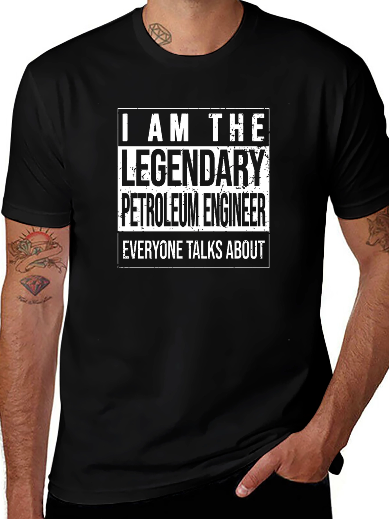 Legendary Petroleum Engineer Black T-Shirt