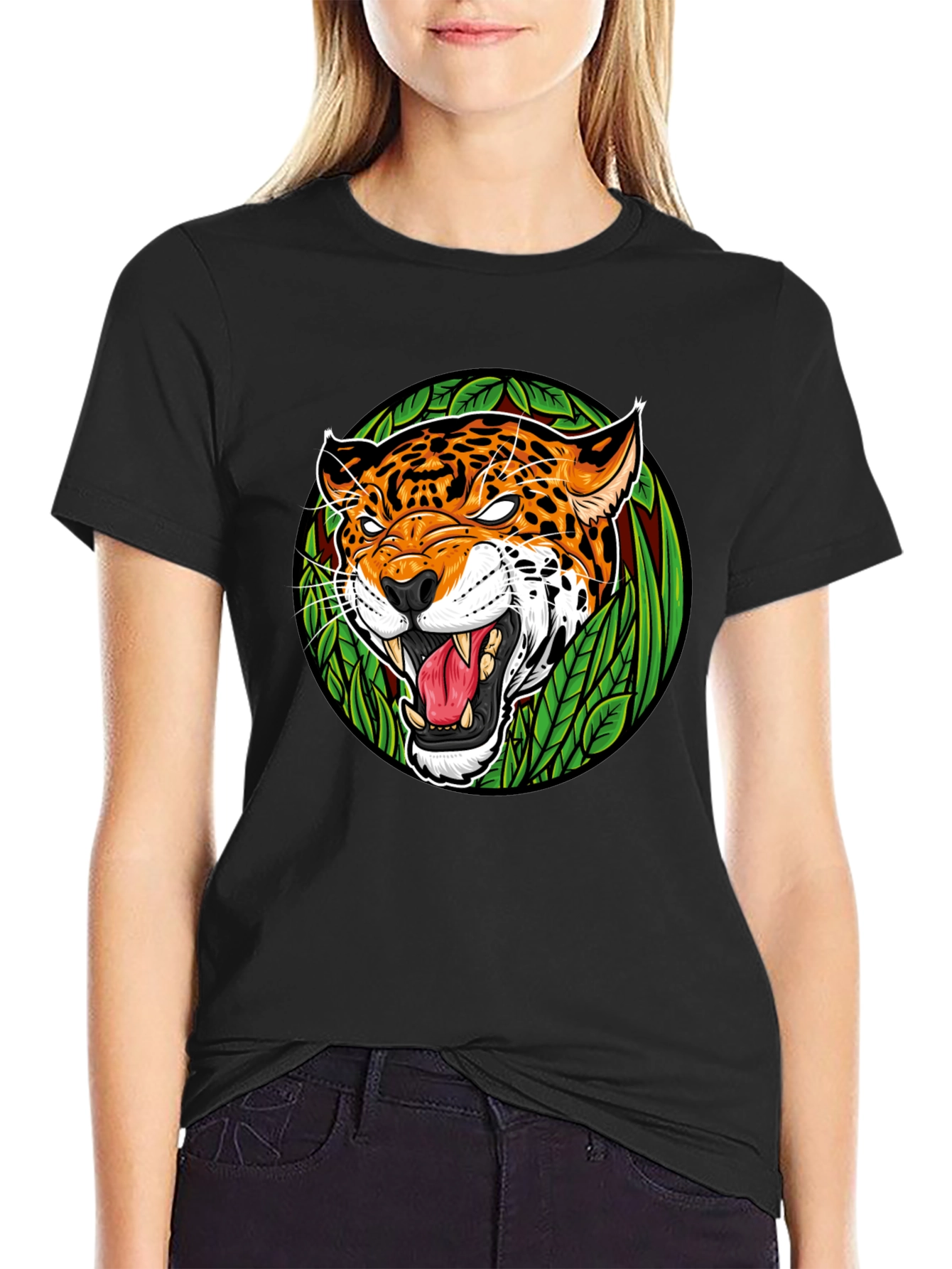 Jaguar Graphic Tee - Mens Black T-Shirt