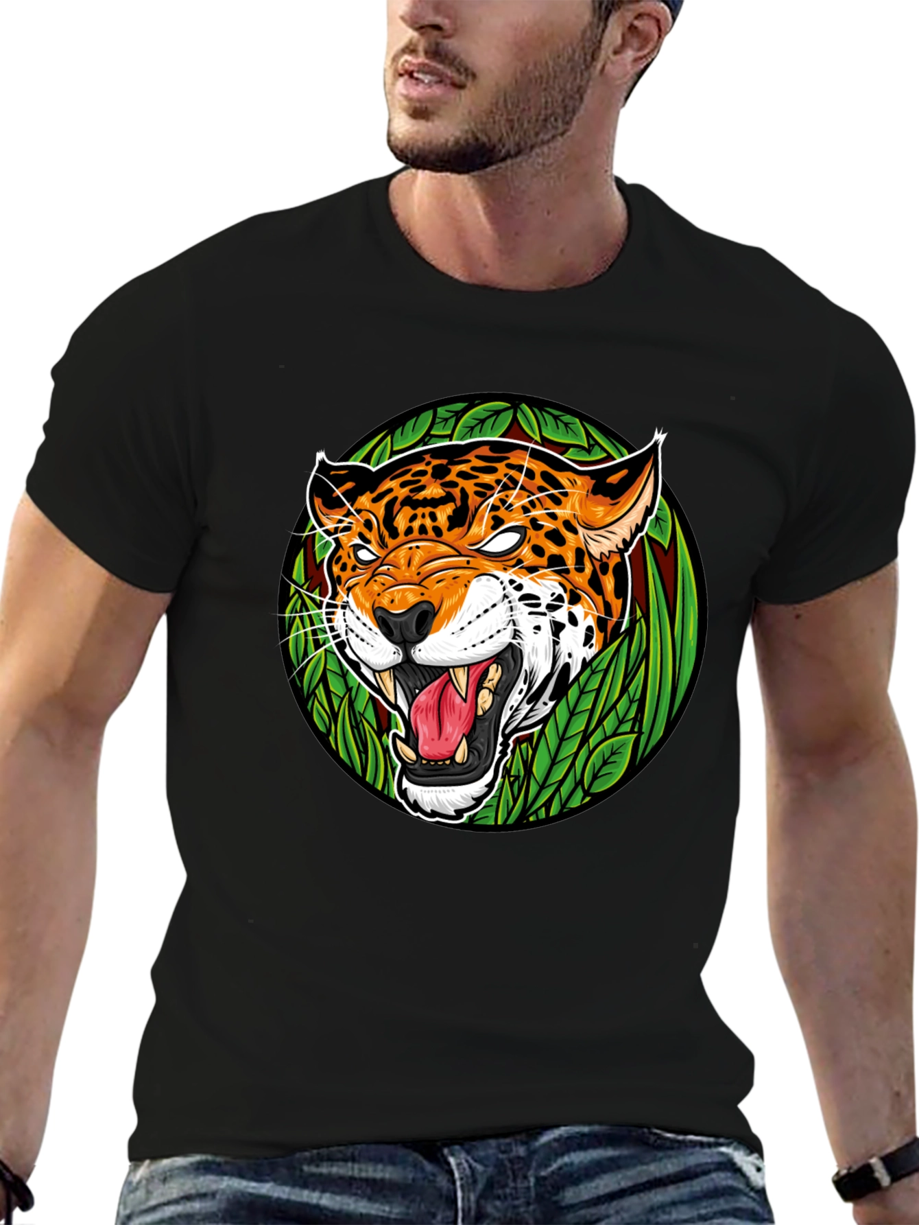 Jaguar Graphic Tee - Mens Black T-Shirt