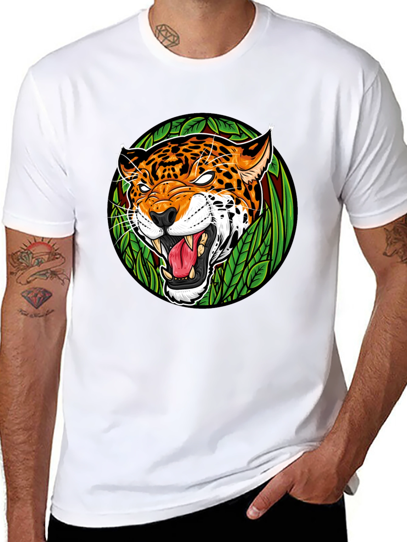 Jaguar Graphic Tee - Mens Black T-Shirt