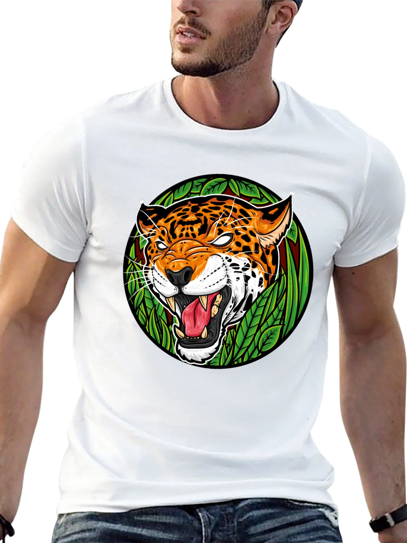 Jaguar Graphic Tee - Mens Black T-Shirt