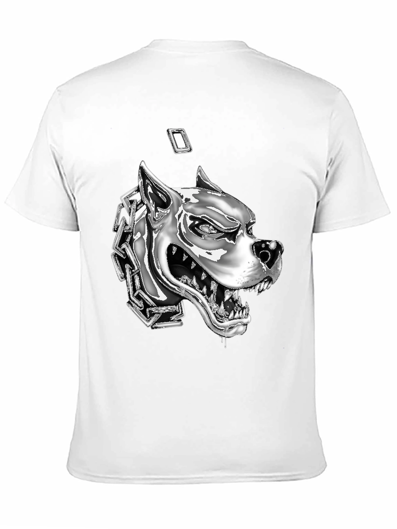 Dog Head Chain T-Shirt - Graphic Tee