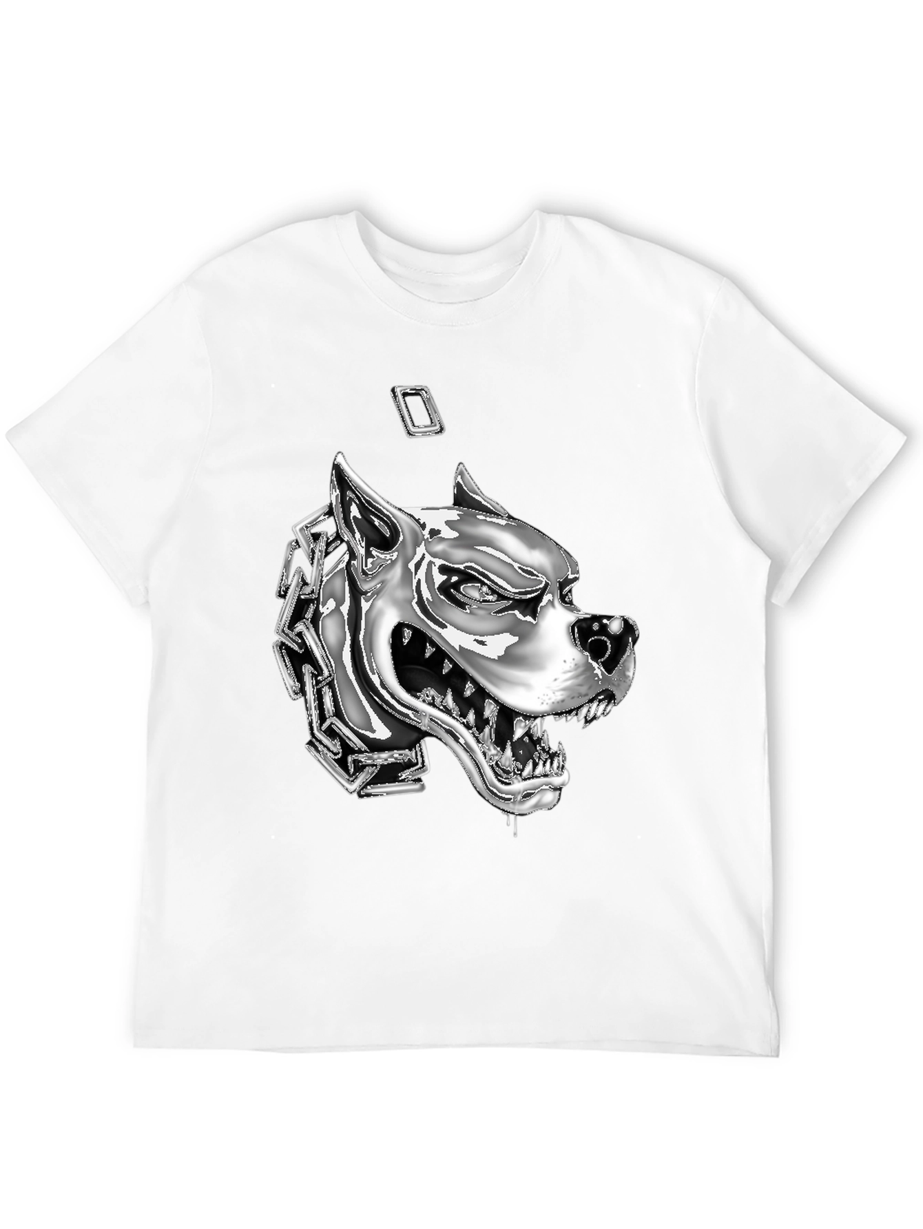 Dog Head Chain T-Shirt - Graphic Tee
