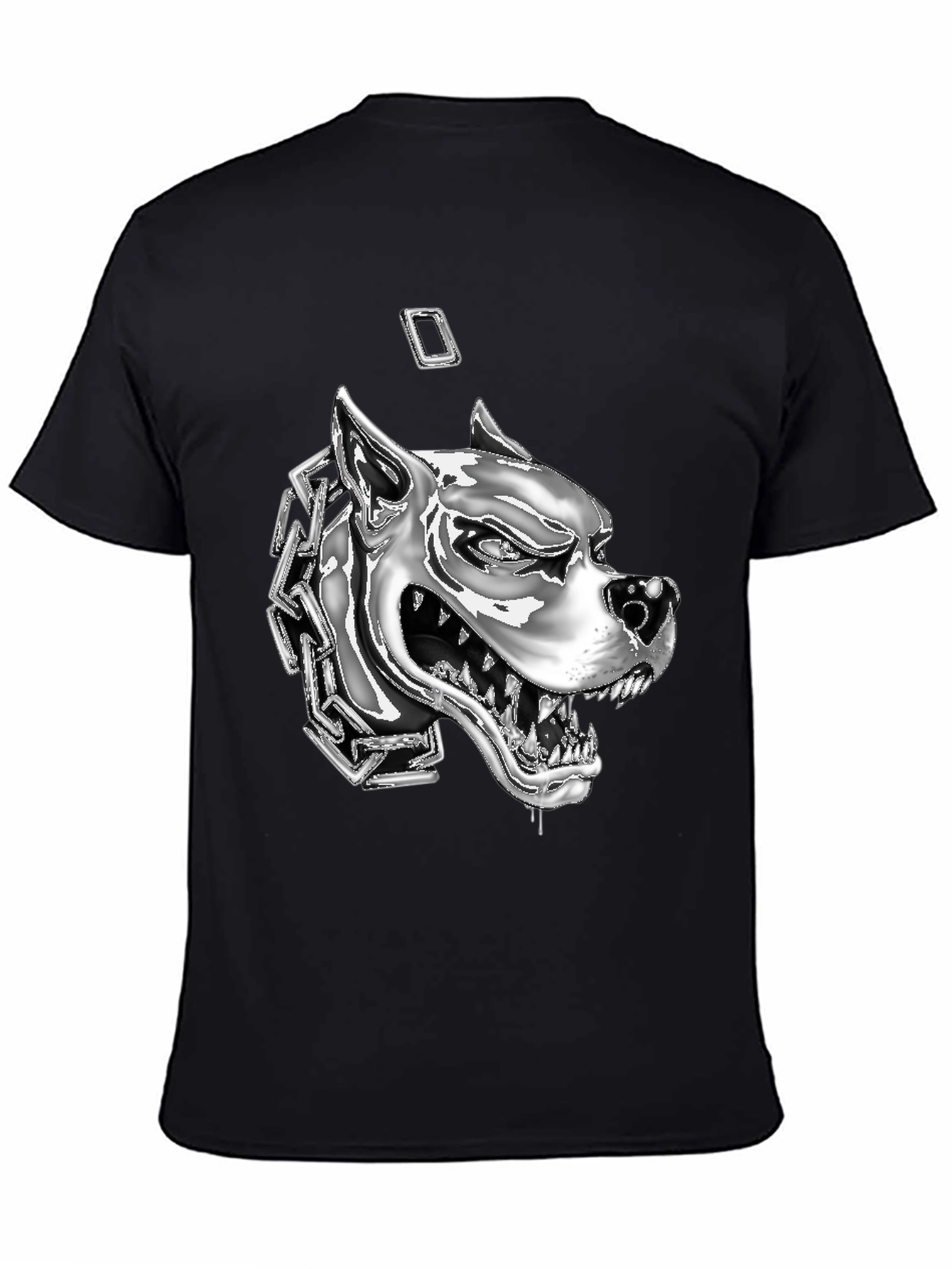 Dog Head Chain T-Shirt - Graphic Tee