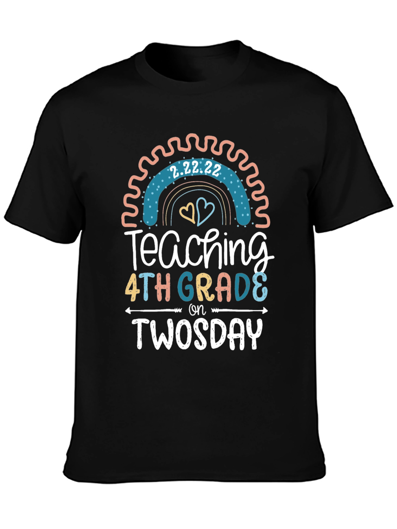 Twosday Teacher 4th Grade T-Shirt