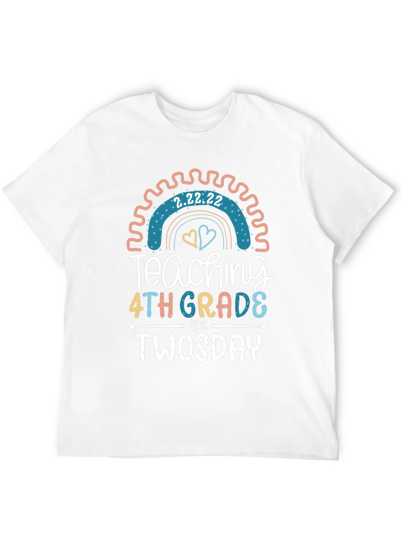 Twosday Teacher 4th Grade T-Shirt