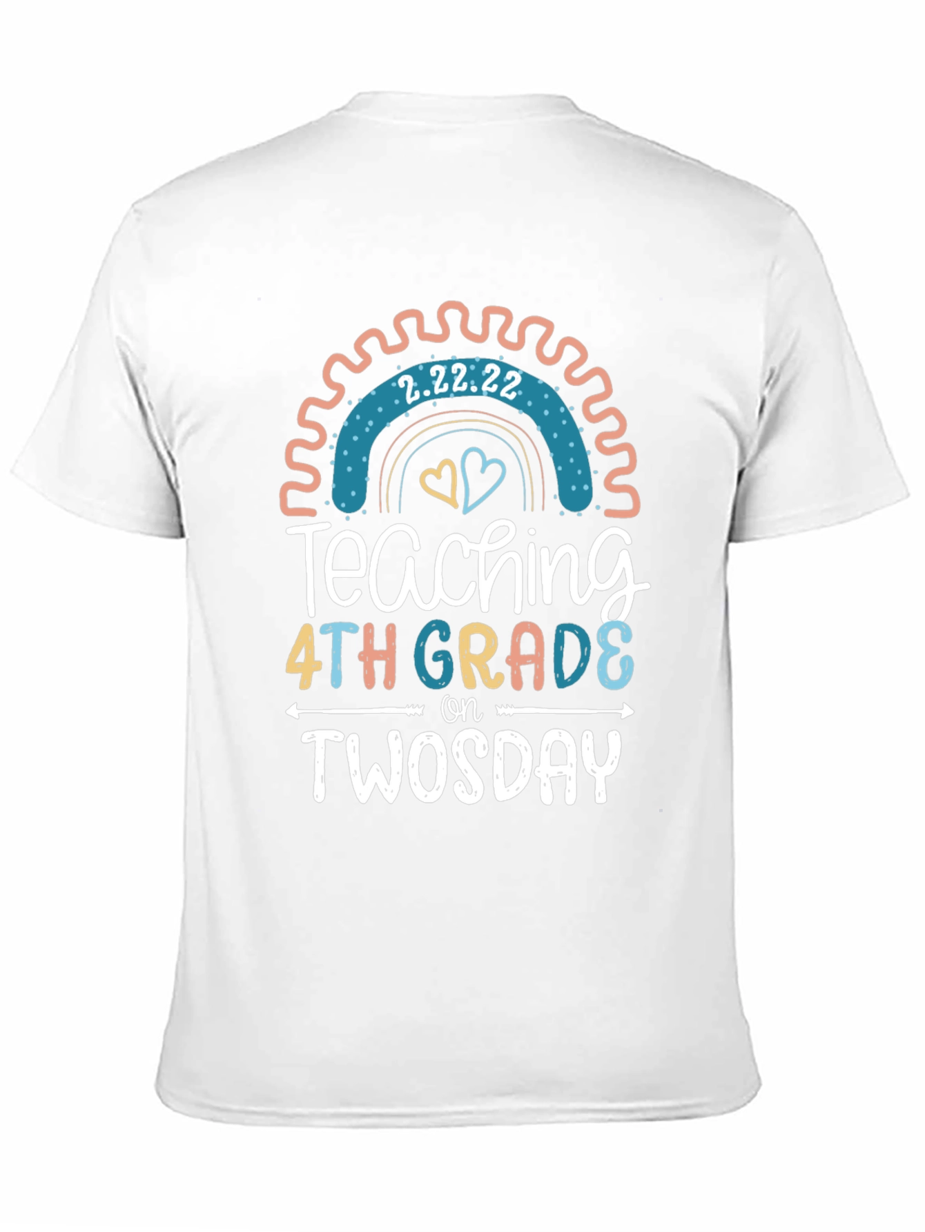 Twosday Teacher 4th Grade T-Shirt