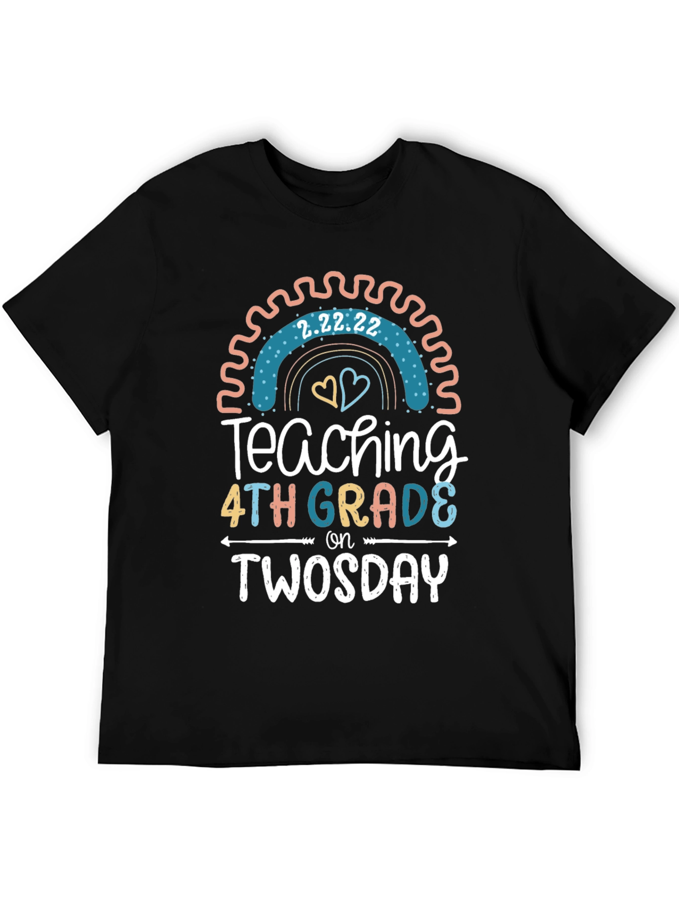 Twosday Teacher 4th Grade T-Shirt