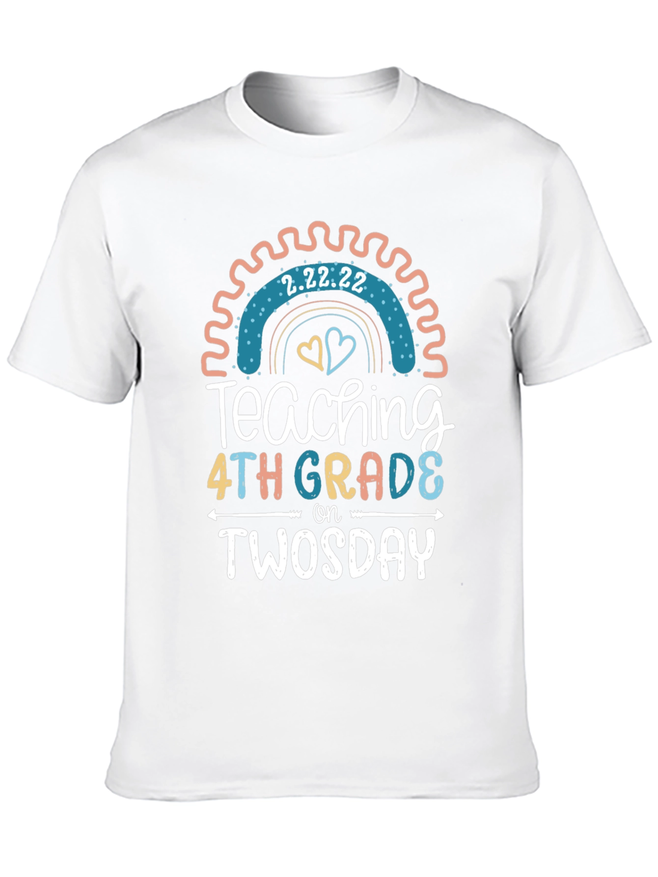 Twosday Teacher 4th Grade T-Shirt