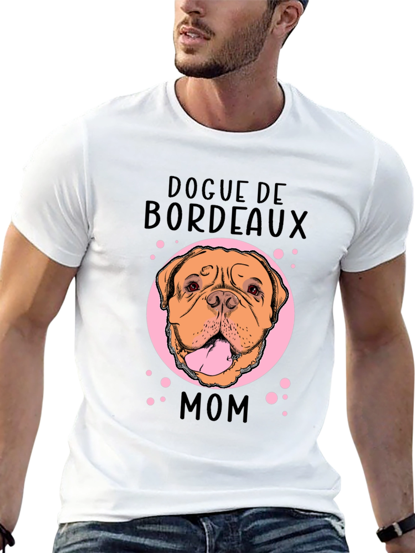 Dogue de Bordeaux Mom Black T-Shirt