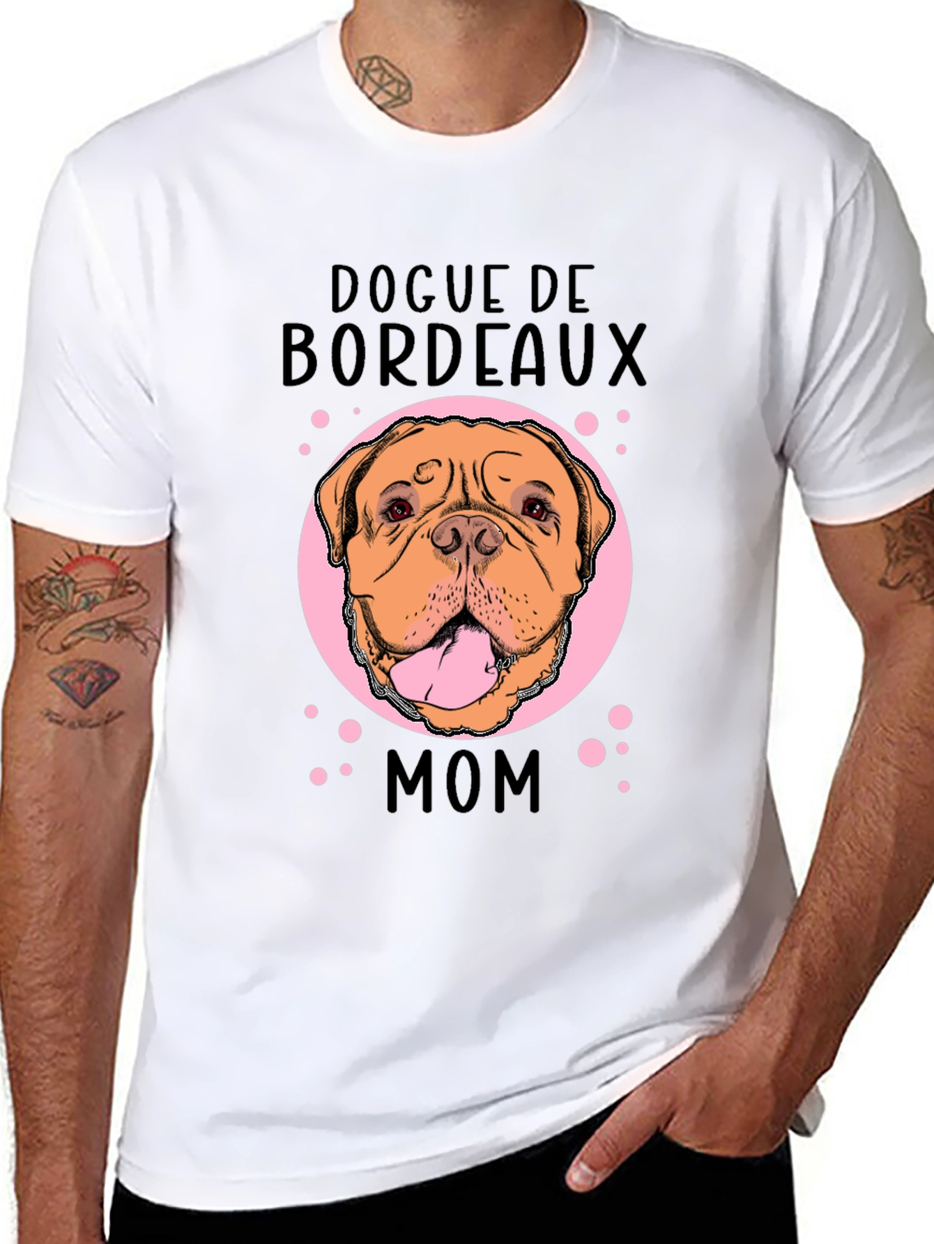 Dogue de Bordeaux Mom Black T-Shirt