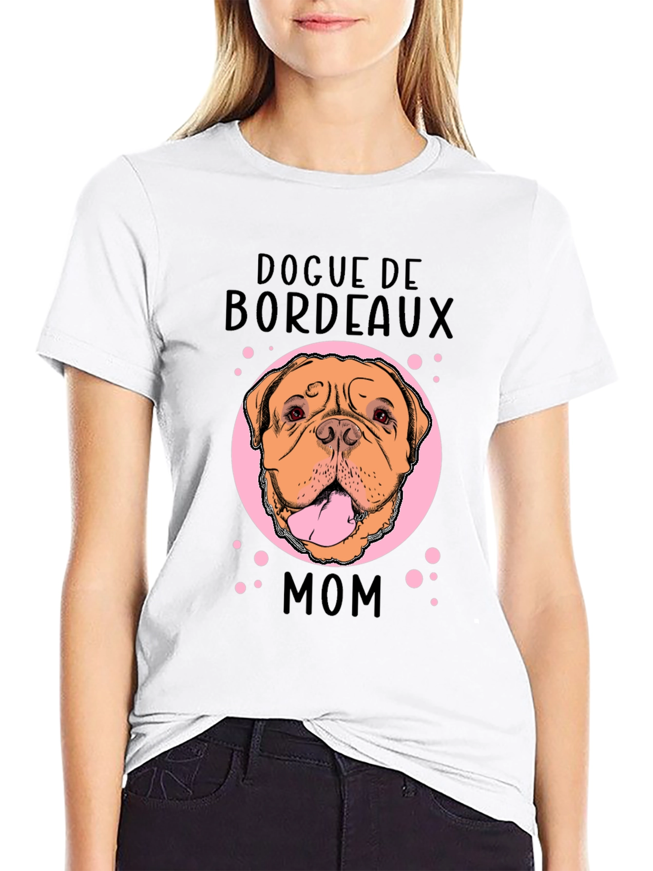 Dogue de Bordeaux Mom Black T-Shirt