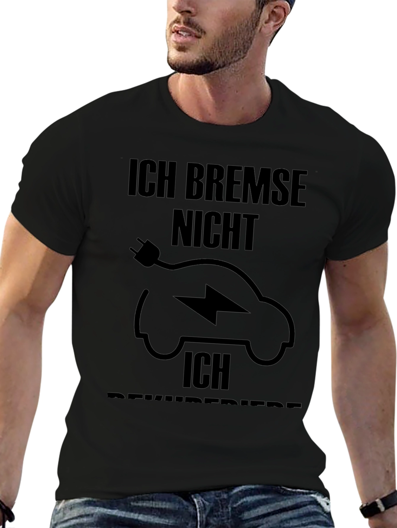 Electric Car T-Shirt - Ich Bremse Nicht