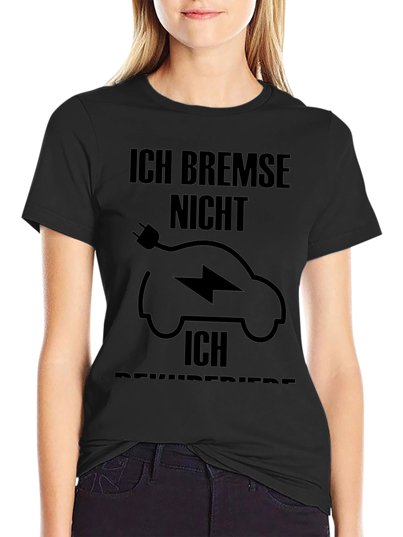 Electric Car T-Shirt - Ich Bremse Nicht