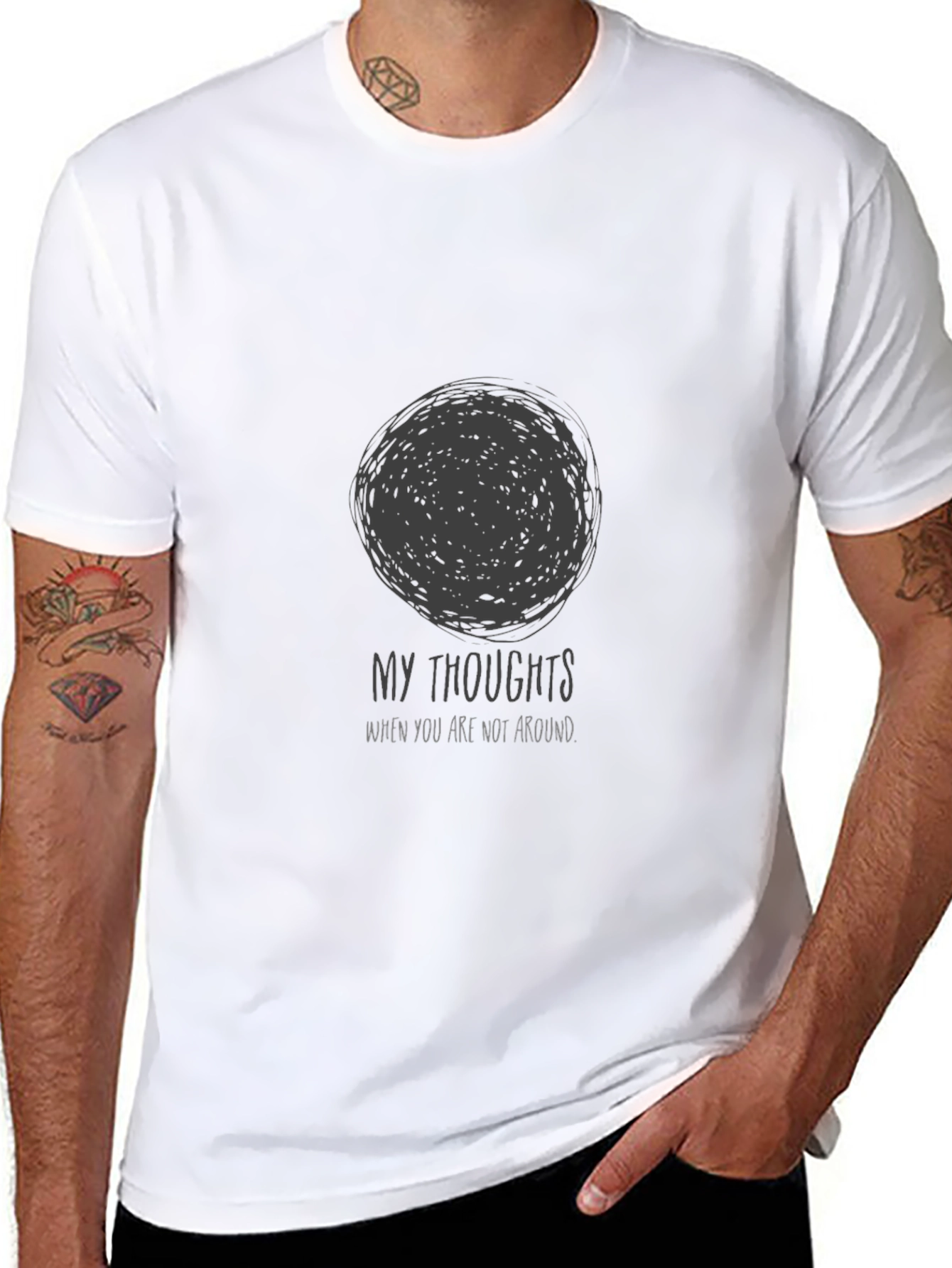 My Thoughts Graphic Tee - Soft Cotton Comfort