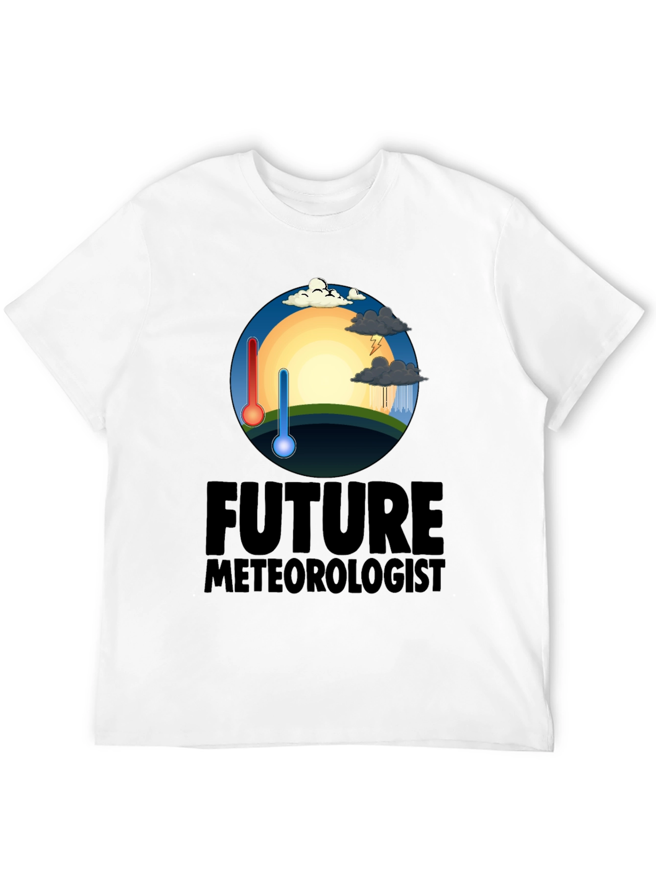 Future Meteorologist Black T-Shirt