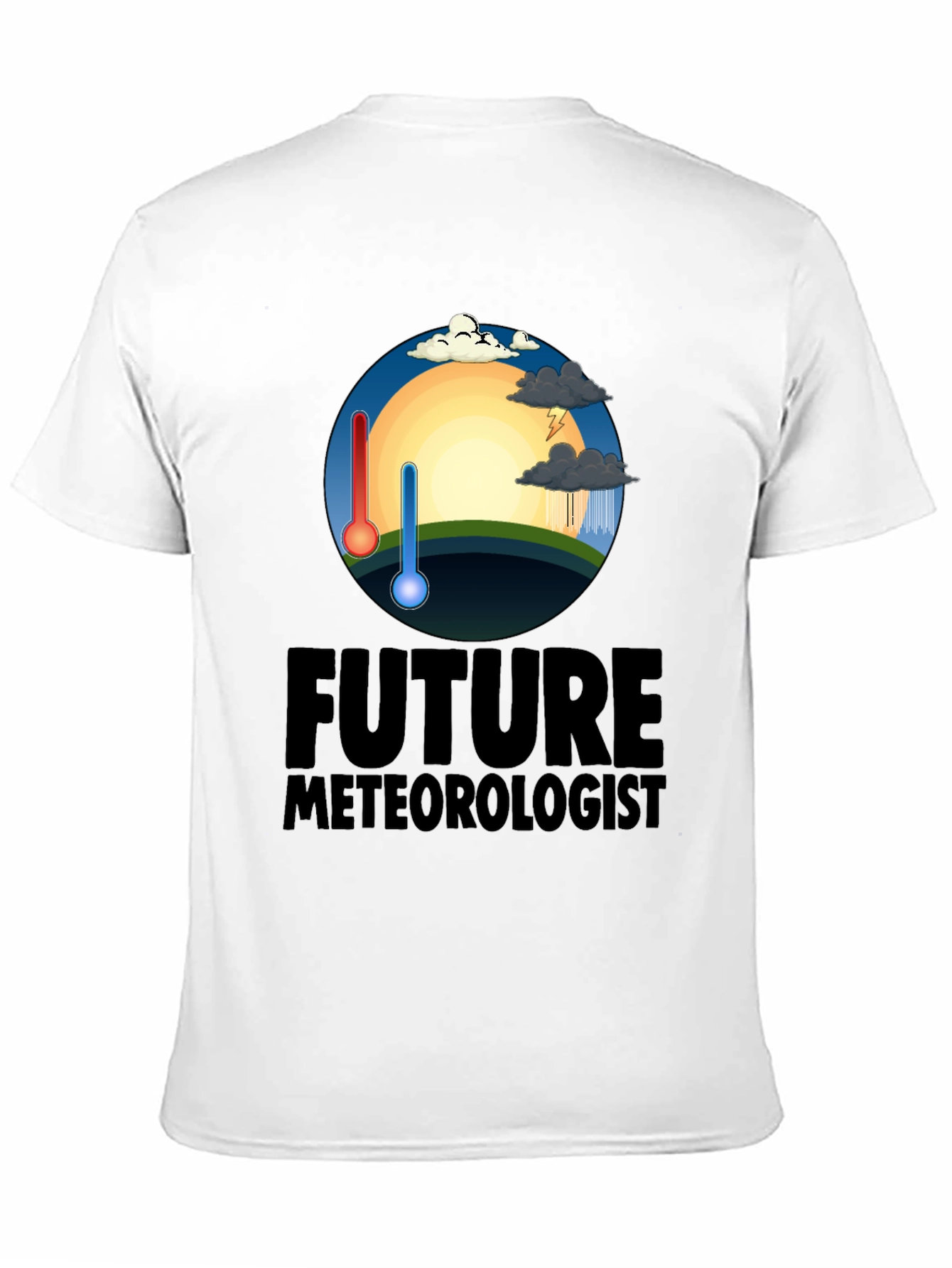 Future Meteorologist Black T-Shirt