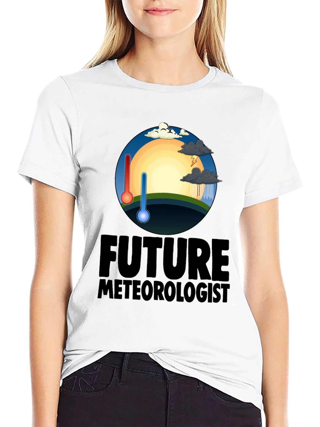 Future Meteorologist Black T-Shirt
