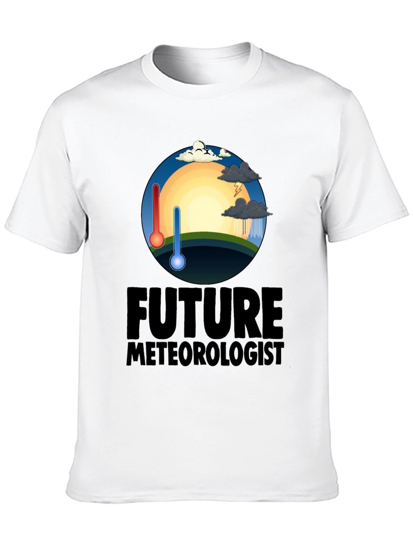 Future Meteorologist Black T-Shirt