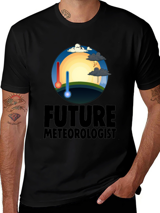 Future Meteorologist Black T-Shirt